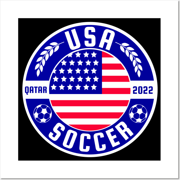 USA Qatar 2022 Wall Art by footballomatic